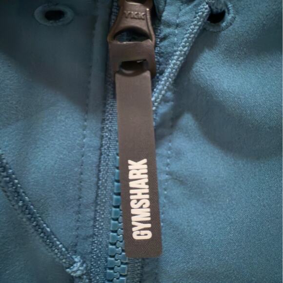 Gymshark Blue Full Zip Lightweight Jacket Size S Athleisure Outwear Workout - Picture 6 of 8